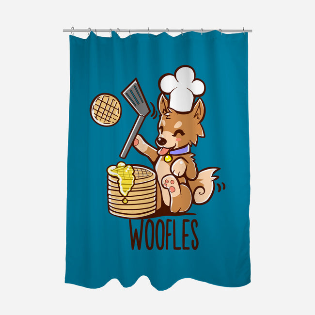 I'm Making Woofles-none polyester shower curtain-TechraNova