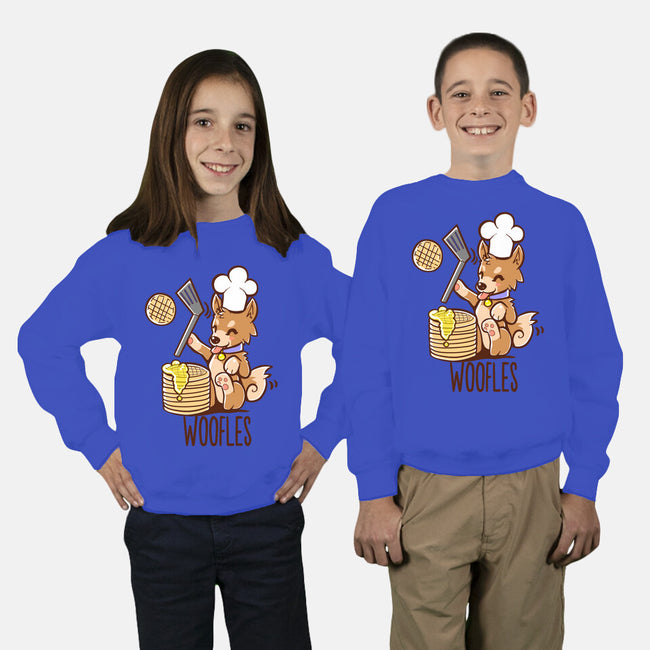 I'm Making Woofles-youth crew neck sweatshirt-TechraNova