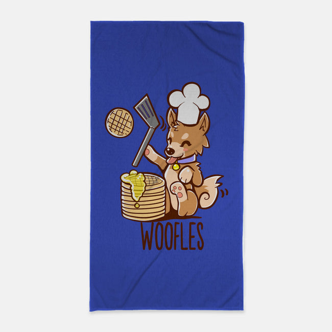 I'm Making Woofles-none beach towel-TechraNova