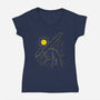 Impressionist Swordsman-womens v-neck tee-ddjvigo