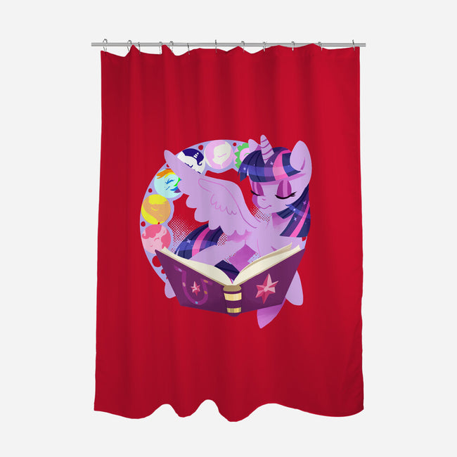 In Our Book-none polyester shower curtain-thedicegoddess