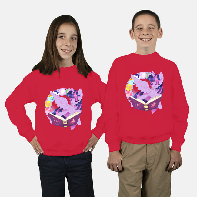 In Our Book-youth crew neck sweatshirt-thedicegoddess