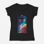 In Space and Time-womens v-neck tee-danielmorris1993