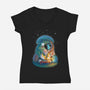 In The Spirit World-womens v-neck tee-KatLowryArt