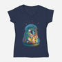 In The Spirit World-womens v-neck tee-KatLowryArt