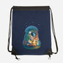 In The Spirit World-none drawstring bag-KatLowryArt