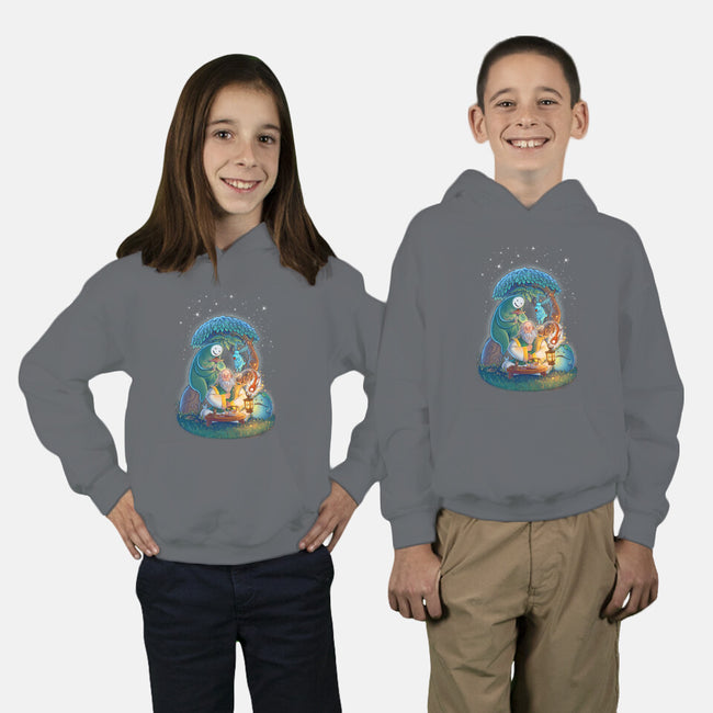 In The Spirit World-youth pullover sweatshirt-KatLowryArt