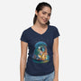 In The Spirit World-womens v-neck tee-KatLowryArt