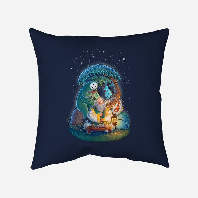 In The Spirit World-none removable cover w insert throw pillow-KatLowryArt
