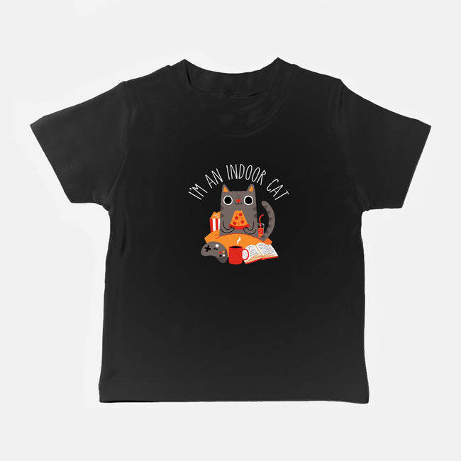 Indoor Cat-baby basic tee-DinomIke