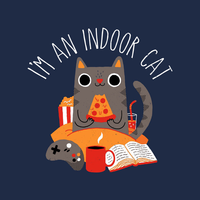 Indoor Cat-none removable cover w insert throw pillow-DinomIke