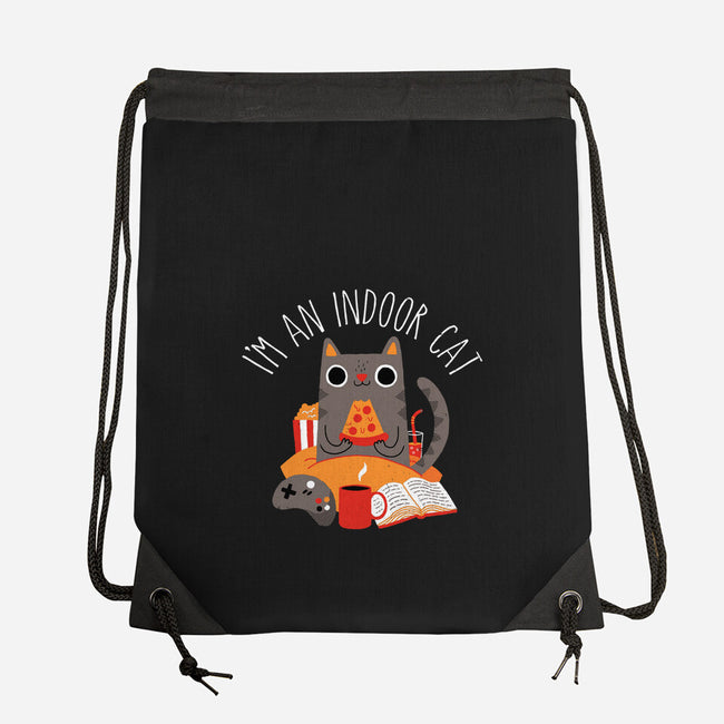 Indoor Cat-none drawstring bag-DinomIke