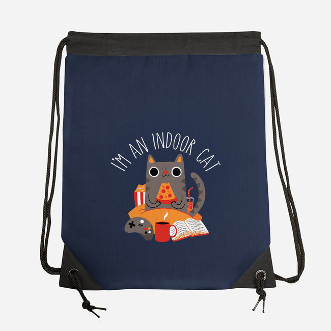 Indoor Cat-none drawstring bag-DinomIke