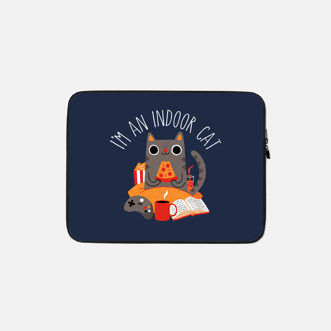 Indoor Cat-none zippered laptop sleeve-DinomIke