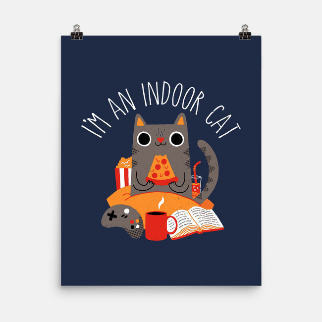 Indoor Cat-none matte poster-DinomIke