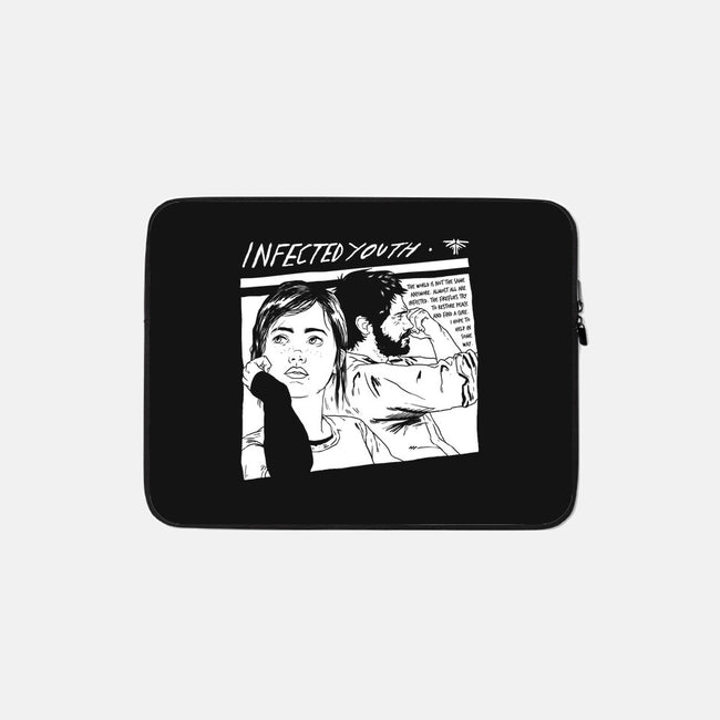 Infected Youth-none zippered laptop sleeve-rustenico