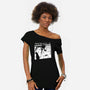 Infected Youth-womens off shoulder tee-rustenico