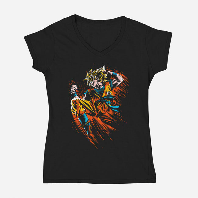 Ink Attack-womens v-neck tee-albertocubatas