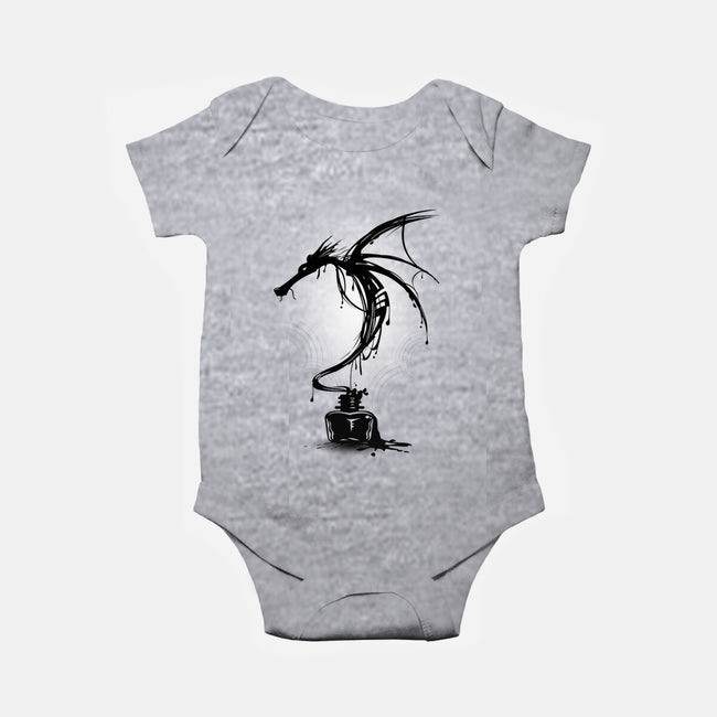 Ink Dragon-baby basic onesie-alnavasord