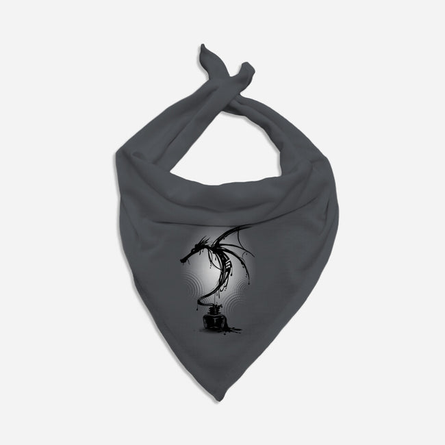 Ink Dragon-cat bandana pet collar-alnavasord