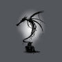 Ink Dragon-none removable cover w insert throw pillow-alnavasord