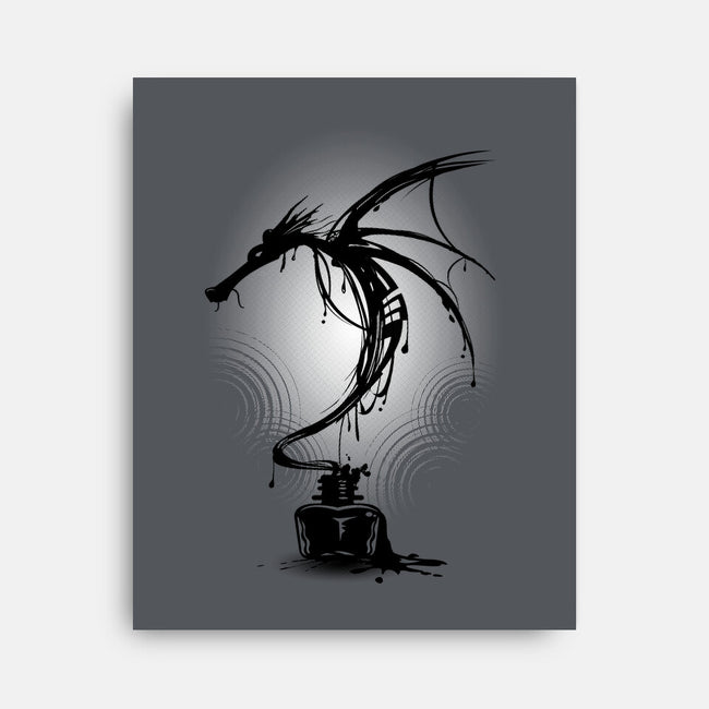 Ink Dragon-none stretched canvas-alnavasord