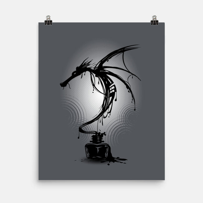 Ink Dragon-none matte poster-alnavasord