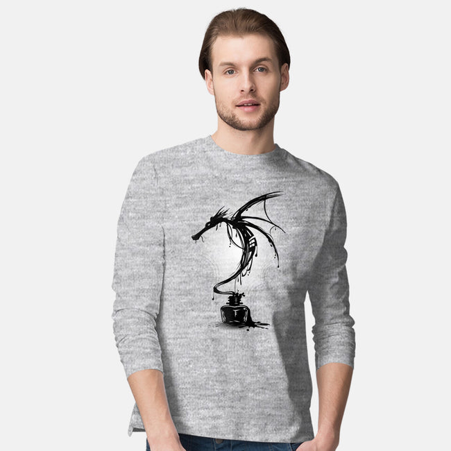 Ink Dragon-mens long sleeved tee-alnavasord