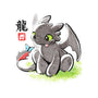 Inked Dragon-none adjustable tote-BlancaVidal