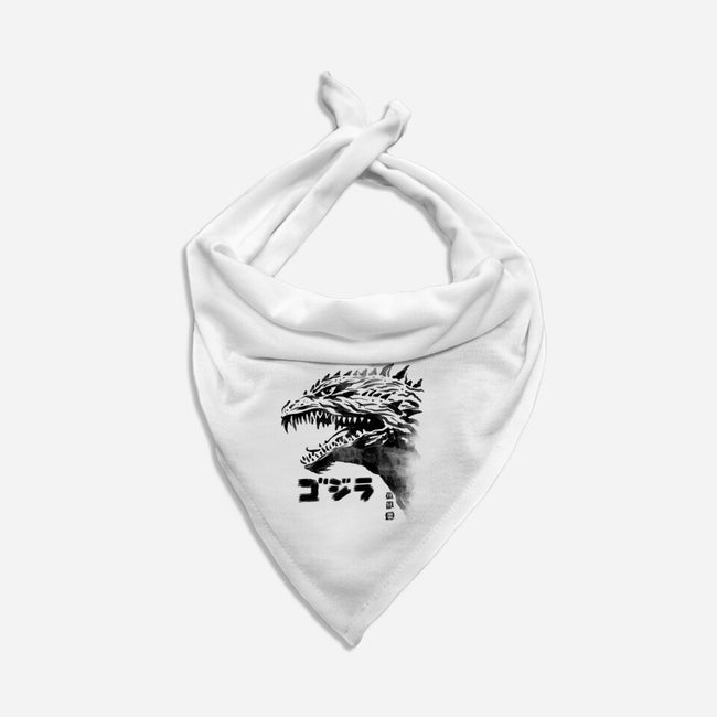 Inked Gojira-dog bandana pet collar-cs3ink