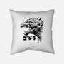 Inked Gojira-none removable cover w insert throw pillow-cs3ink