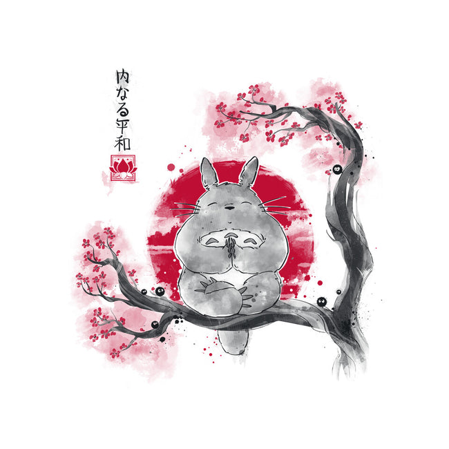 Inner Peace Sumi-e-none drawstring bag-Getsousa!