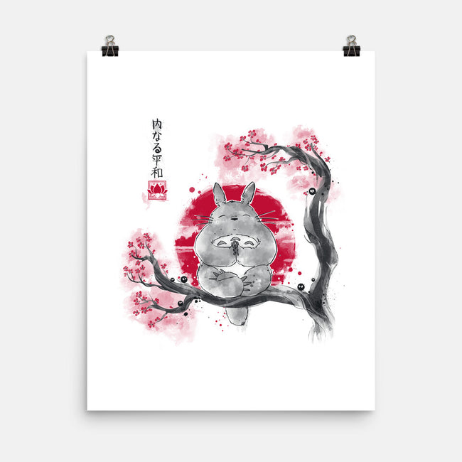 Inner Peace Sumi-e-none matte poster-Getsousa!