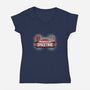 Inspector Spacetime-womens v-neck tee-elfwitch