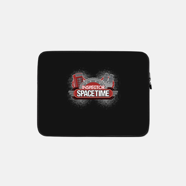 Inspector Spacetime-none zippered laptop sleeve-elfwitch