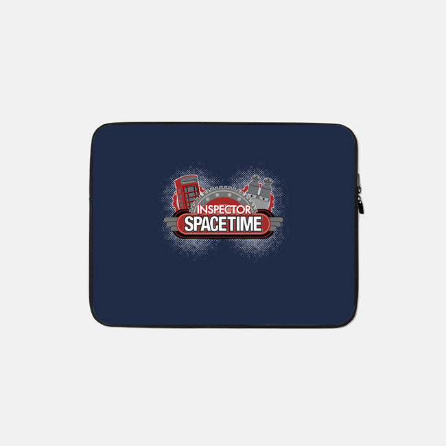 Inspector Spacetime-none zippered laptop sleeve-elfwitch