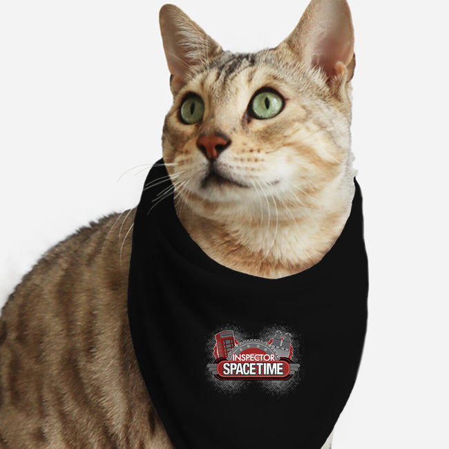 Inspector Spacetime-cat bandana pet collar-elfwitch