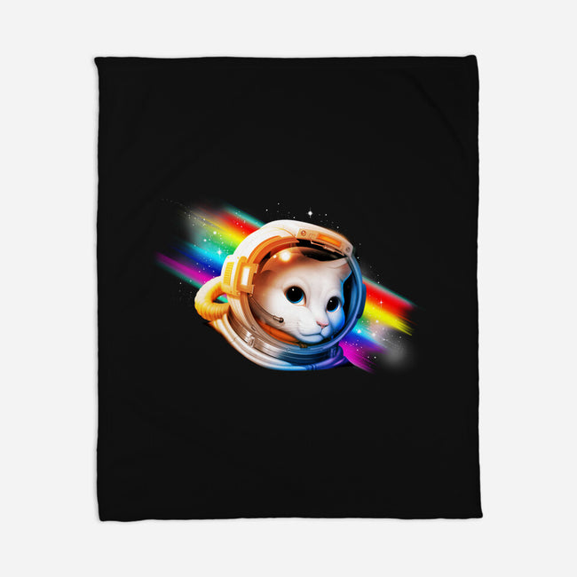 Interstellar Cat-none fleece blanket-tobefonseca