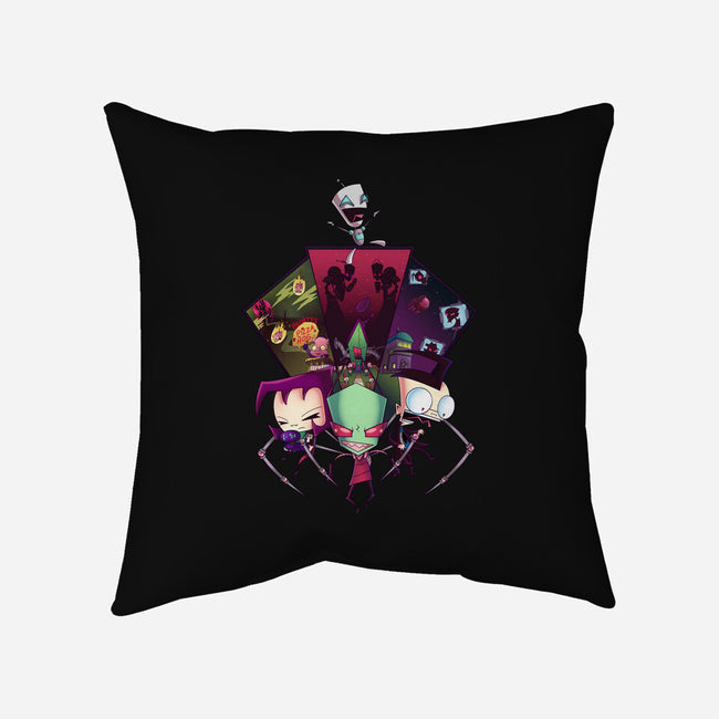 Invade and Enslave-none non-removable cover w insert throw pillow-stellica