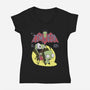 Invaderman-womens v-neck tee-xMorfina