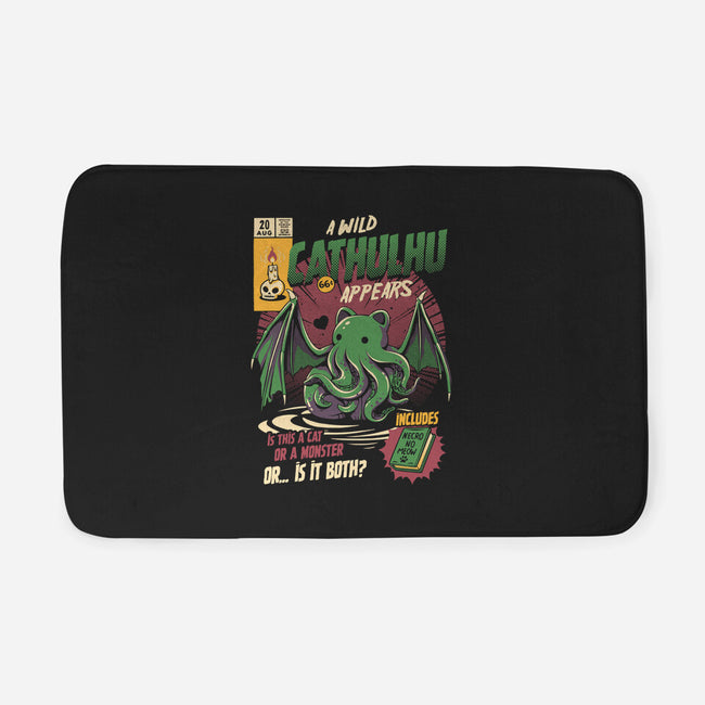 Is It a Cat Or a Monster-none memory foam bath mat-ilustrata