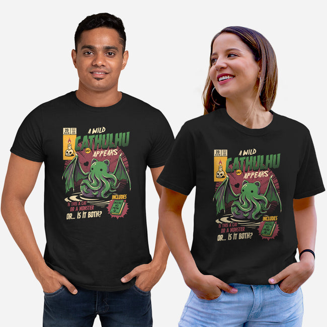 Is It a Cat Or a Monster-unisex basic tee-ilustrata