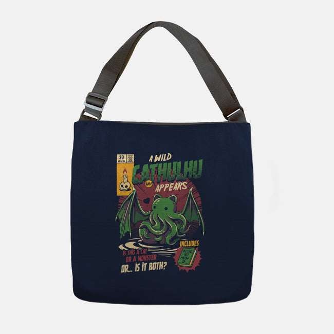 Is It a Cat Or a Monster-none adjustable tote-ilustrata