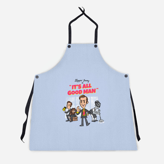 It's All Good Man-unisex kitchen apron-spiritgreen