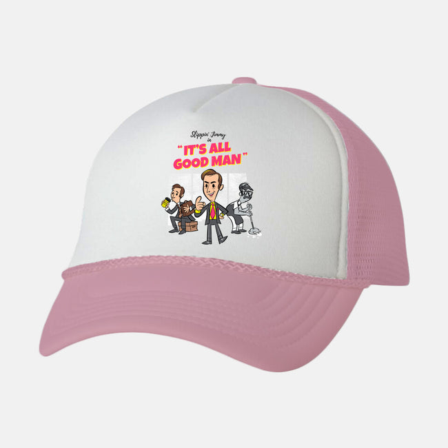 It's All Good Man-unisex trucker hat-spiritgreen