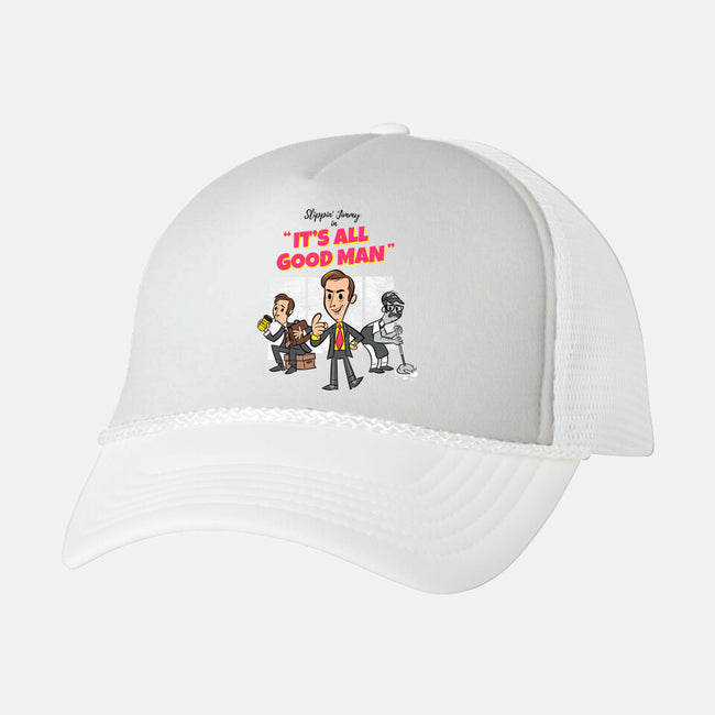 It's All Good Man-unisex trucker hat-spiritgreen