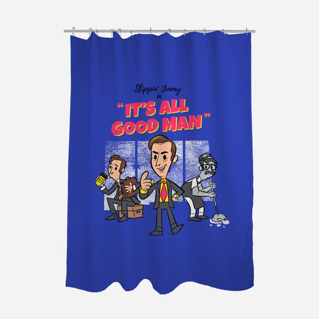 It's All Good Man-none polyester shower curtain-spiritgreen