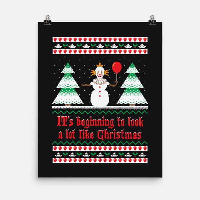 ITs Beginning to Look a Lot Like Christmas-none matte poster-SevenHundred
