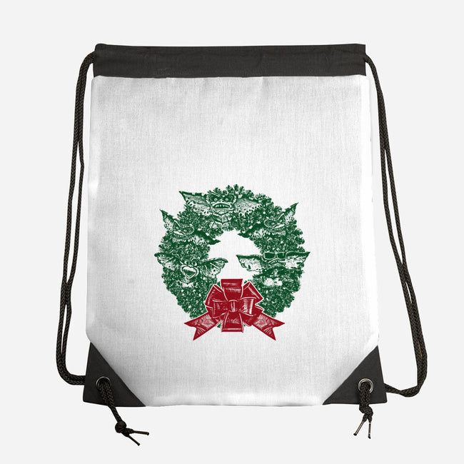 It's Beginning To Look A Lot Like Gremlins-none drawstring bag-QFSChris