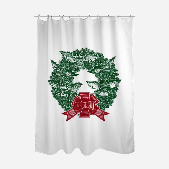 It's Beginning To Look A Lot Like Gremlins-none polyester shower curtain-QFSChris